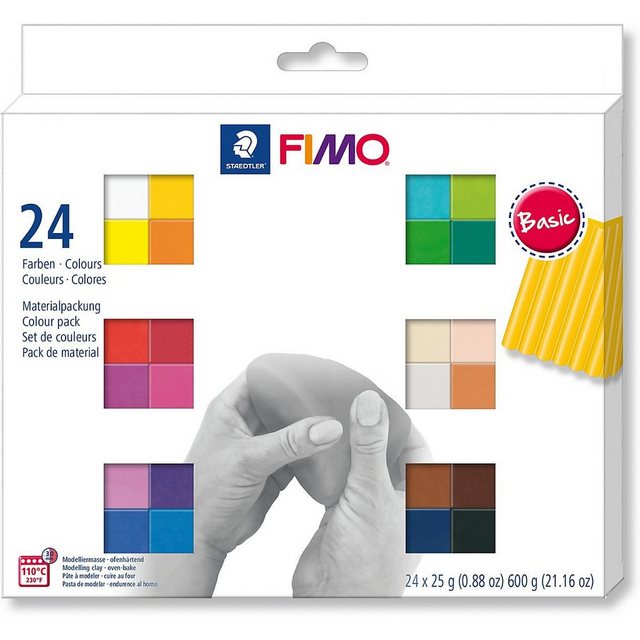 STAEDTLER Kreativset FIMO soft Basic Colours 24 Stück