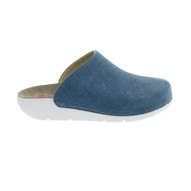 BERKEMANN Lilan Rcycl - Clog, Tex Recycled, Washed Jeans, Weite H, Wechselfußbe Clog