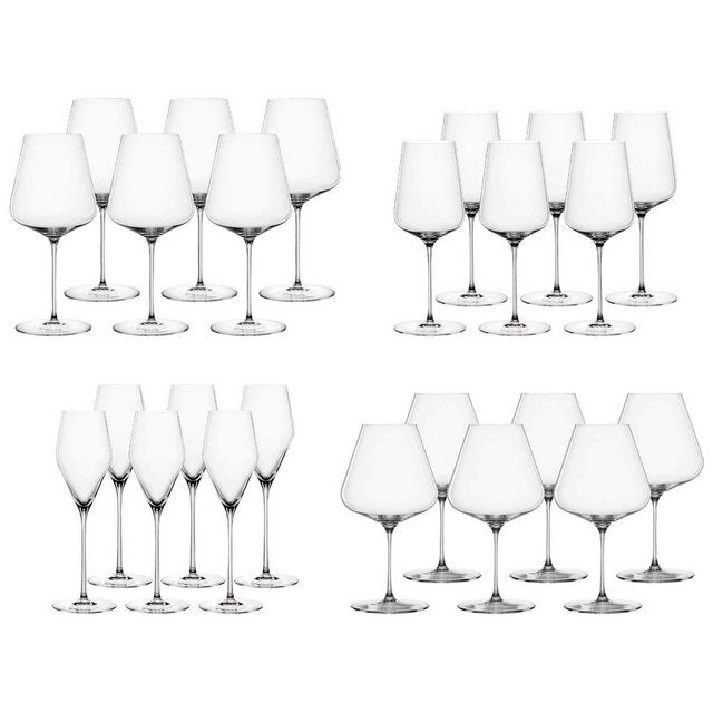 SPIEGELAU Glas Definition Wein- und Champagnergläser 24er Set, Glas