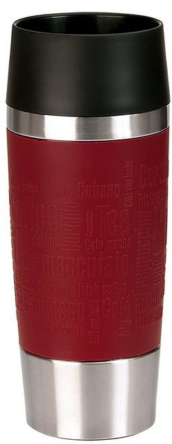 Emsa Thermobecher Travel Mug, Edelstahl, Edelstahl, 360°Trinköffnung, 4h heiß/8h kalt, 360 ml