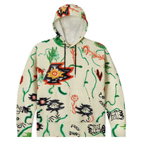 Thumbnail for Converse Come Tees Floral Triangle Hoody, Bone