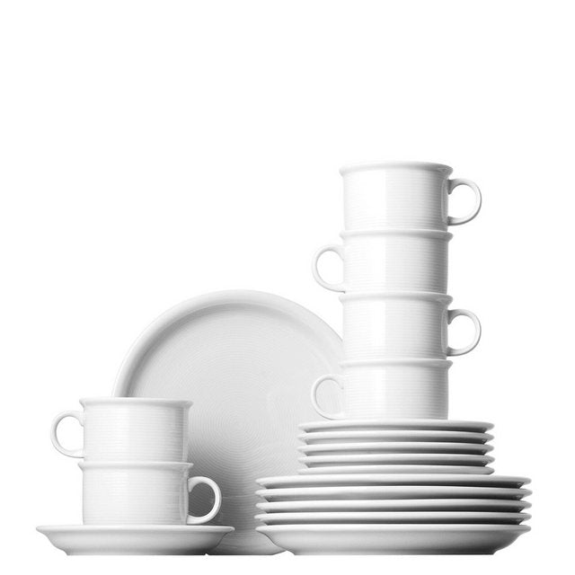 Thomas Kaffeeservice Thomas Trend Weiss Kaffeeservice 18-tlg., 6 Personen, Porzellan im Sale