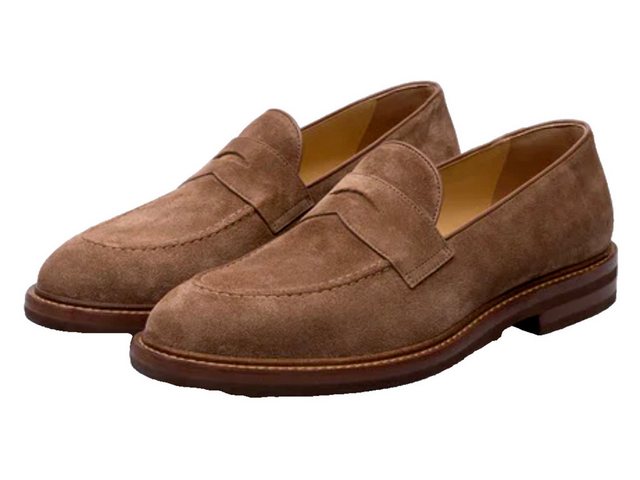 BRUNELLO CUCINELLI Schuhe Wildleder Mocassin Penny Flex Loafers 43 Mokassin exquisite Haptik und Langlebigkeit,Made in italy