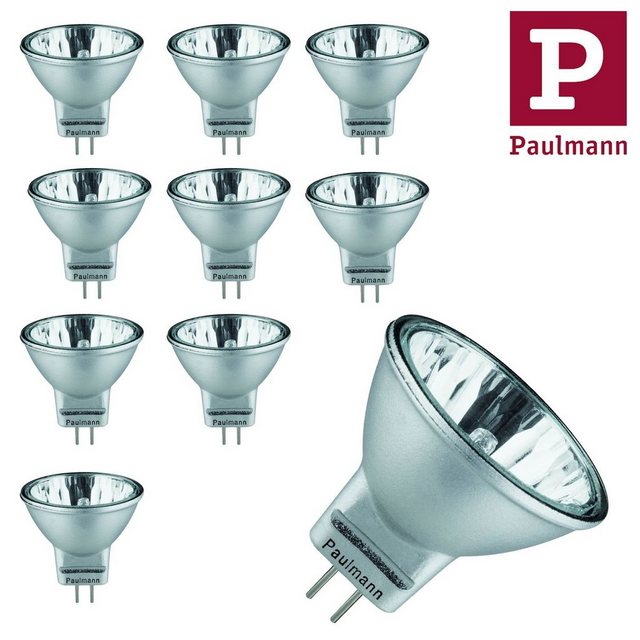 Paulmann LED-Leuchtmittel Paulmann Halogen Reflektor Akzent flood 30° 10x20W GU4 12V 35mm Alu, Paulmann Halogen Reflektor Akzent flood 30° 10x20W GU4 12V 35mm Alu