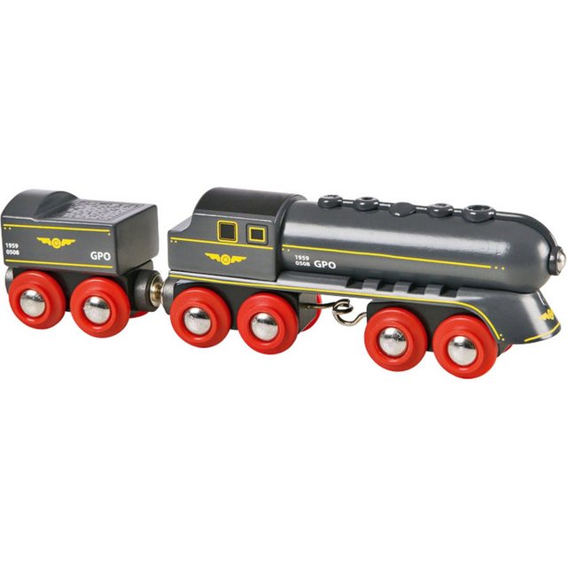 BRIO® Spielzeug-Eisenbahn World Schwarzer Kugelblitz mit Tender im Sale