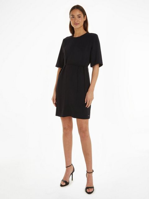 Calvin Klein Midikleid STRUCTURE TWLL MINI SHIFT DRESS im Sale