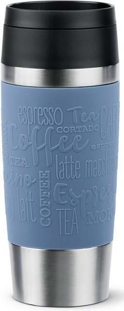 Emsa Thermobecher Travel Mug Classic, mit 360°-Trinköffnung, Edelstahl, Kunststoff, Silikon, 4h heiß, 8h kalt - 360 ml / 6h heiß, 12h kalt - 500 ml, 100% dicht im Sale