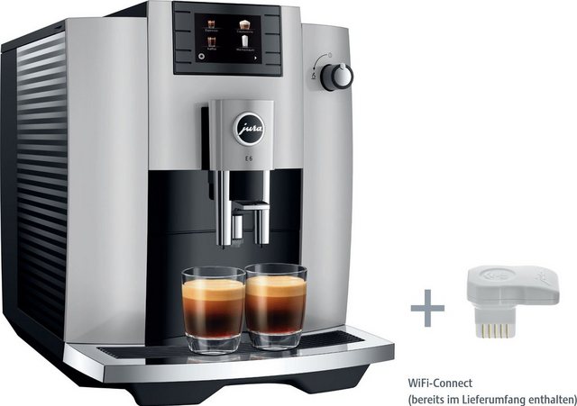 JURA Kaffeevollautomat 15676 E6 Platin (ECS), inkl. 24160 WiFi-Connect