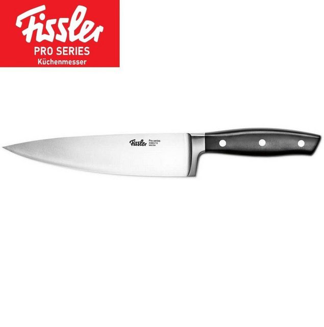 Fissler Kochmesser Profi 190mm Edelstahl Küchenmesser, gehärtete Klinge, Fleischmesser, Chefmesser, Fleischermesser, Kochmesser, Sushimesser, Santoku messer