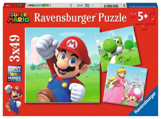 Ravensburger Puzzle 05186 - Super Mario - 3x49 pieces puzzle... Puzzle, Puzzleteile im Sale