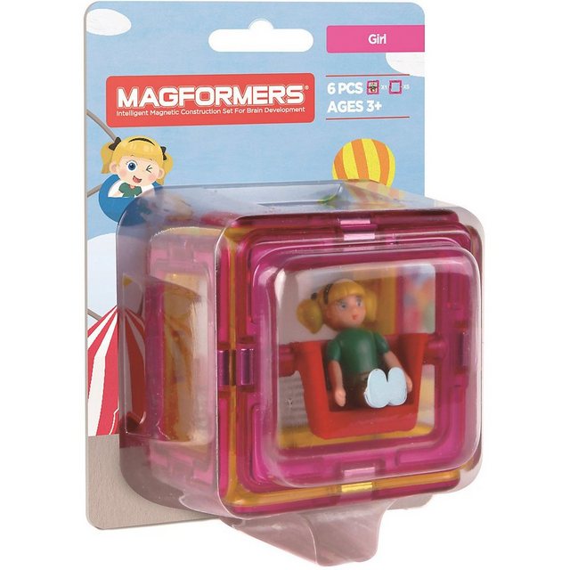 MAGFORMERS Magnetspielbausteine Magformers Figure Plus Girl Set