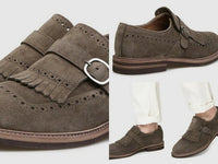 Thumbnail for BRUNELLO CUCINELLI Brunello Cucinelli Double Monk Pattern Shoes Schuhe Brogues Monk-strap Sneaker im Sale