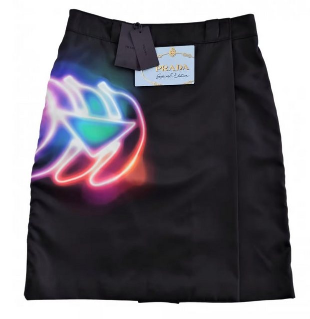 PRADA Karorock PRADA SPECIAL EDITION DEADSTOCK TECHNICAL LOGO CATWALK SKIRT ICONIC RO