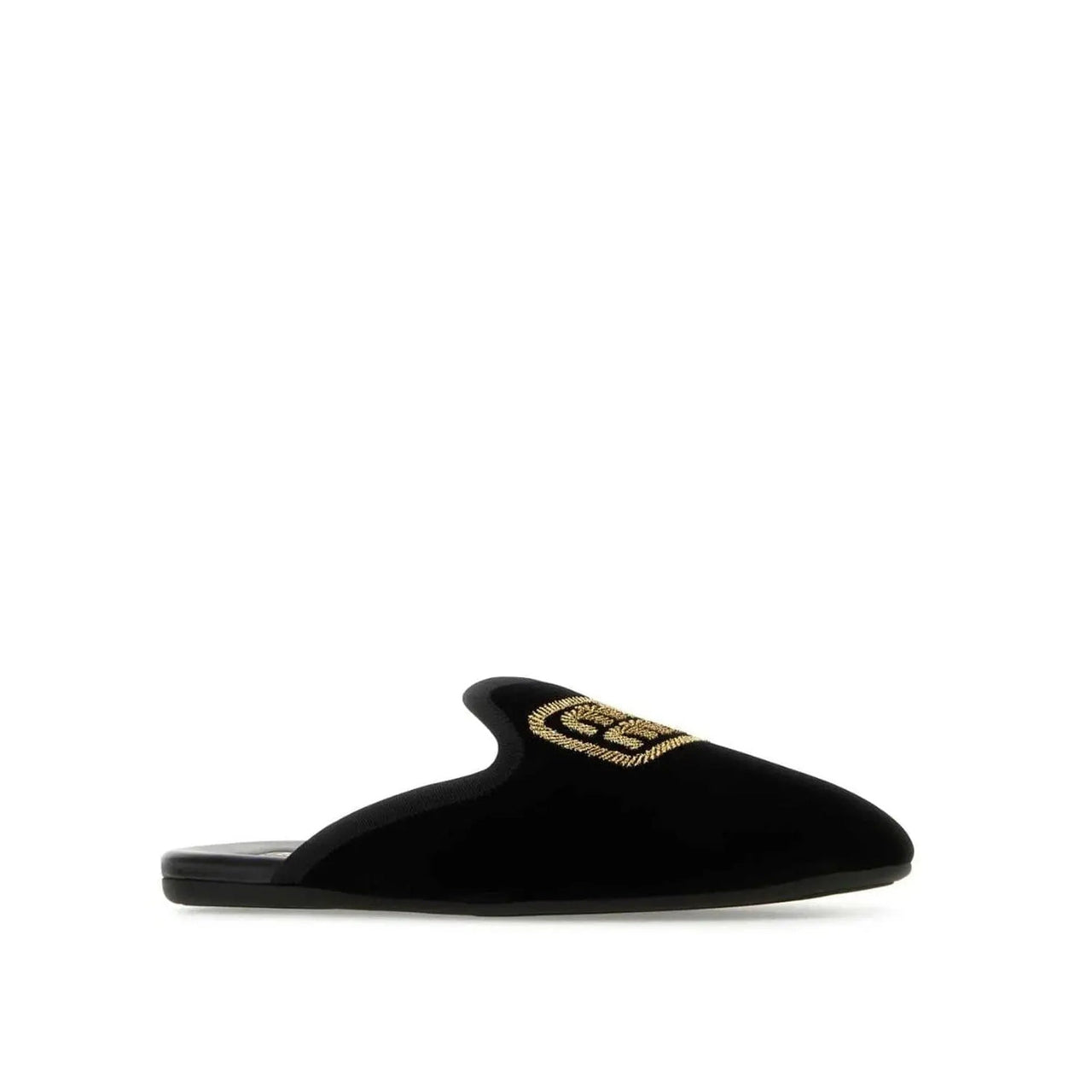 Miu Miu Logo Embroidered Slip-On Mules im Sale