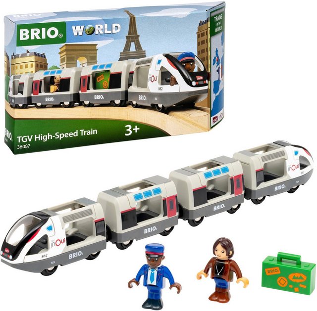 BRIO® Spielzeug-Eisenbahn BRIO® WORLD, TGV Hochgeschwindigkeitszug im Sale