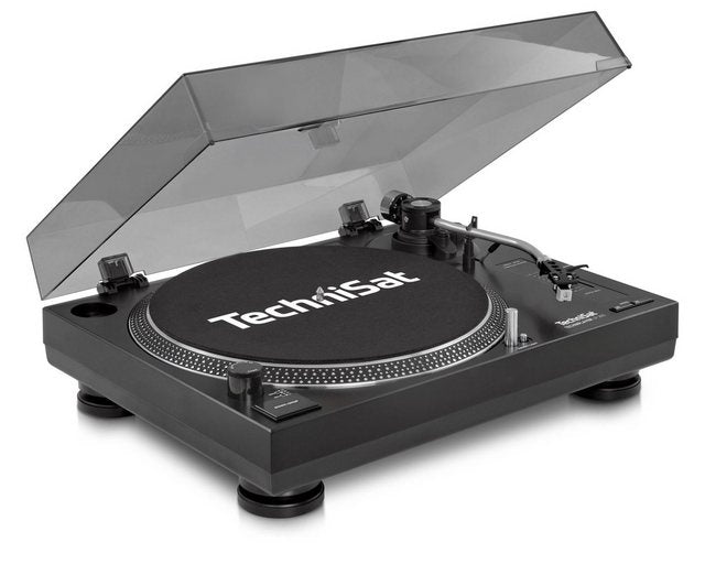 TechniSat LP 300 Plattenspieler (Direktantrieb, USB, integrierter Phono-Vorverstärker, PC-AufnahmeSoftware inklusive, Nadelbeleuchtung)