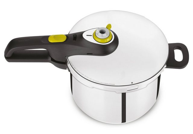 Tefal Schnellkochtopf P25307 Secure 5 Neo, Edelstahl (1-tlg), Dampfkochtopf aus Edelstahl, 6 L, 5-fach Sicherheitssystem, Induktion