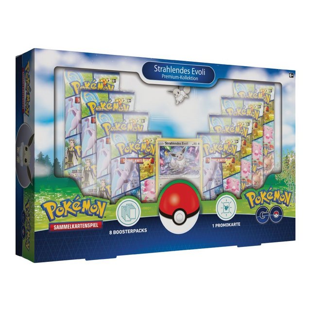 POKÉMON Sammelkarte GO Strahlendes Evoli Premium Kollektion, deutsch