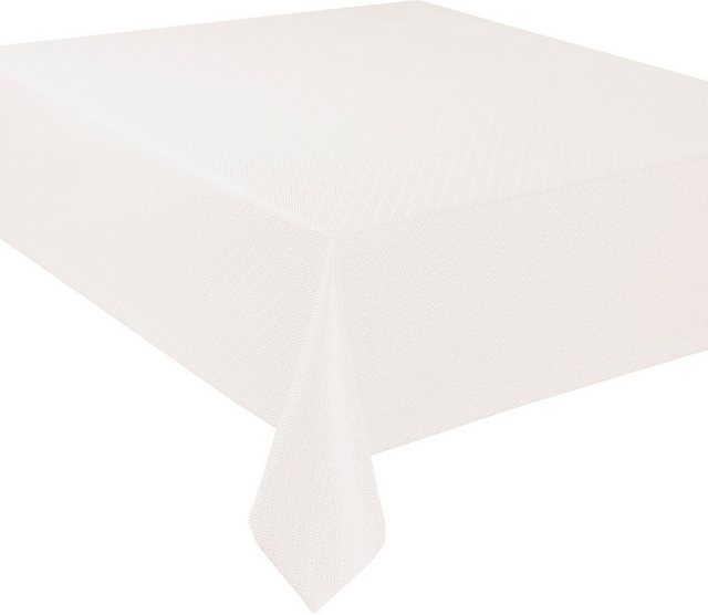 Curt Bauer Tischdecke 3947 Riga, mit Rautenmotiv, Damast-Tischwäsche (1-tlg), aus 59% Baumwolle, 41% Polyester, merzerisiert, mit Fleckschutz