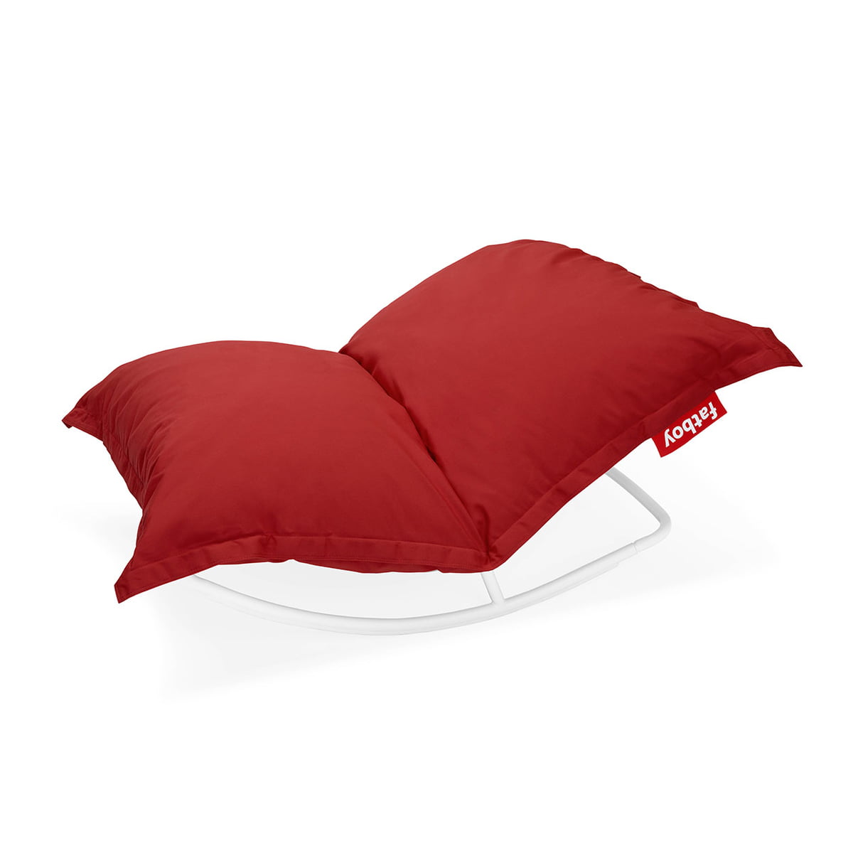 Fatboy - Aktionsset: Rock 'n' Roll Lounge Chair, hellgrau + Original Outdoor Sitzsack, rot