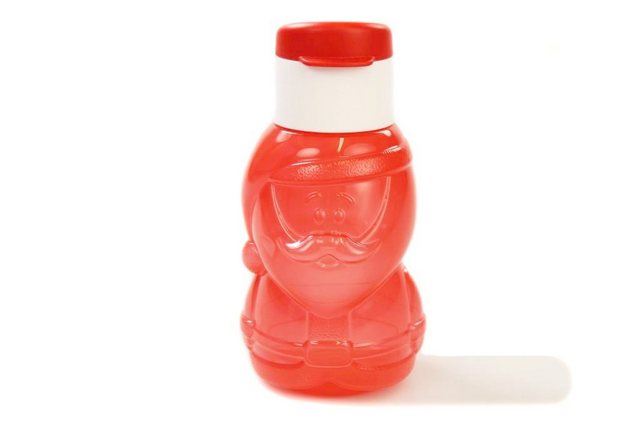 TUPPERWARE Trinkflasche EcoEasy 350 ml rot Nikolaus Trinkflasche+ SPÜLTUCH im Sale