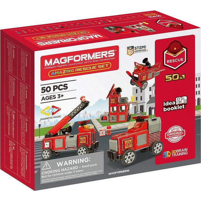 MAGFORMERS Magnetspielbausteine Magformers Amazing Rescue Set