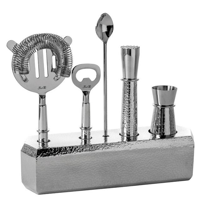 Fink Cocktail Shaker Barzubehör NASSAU - silberfarben - Edelstahl, Aluminium, Edelstahl, (1-tlg), H.22,5cm x B.26,5cm x T.7,5cm, lebensmittelgeeignet