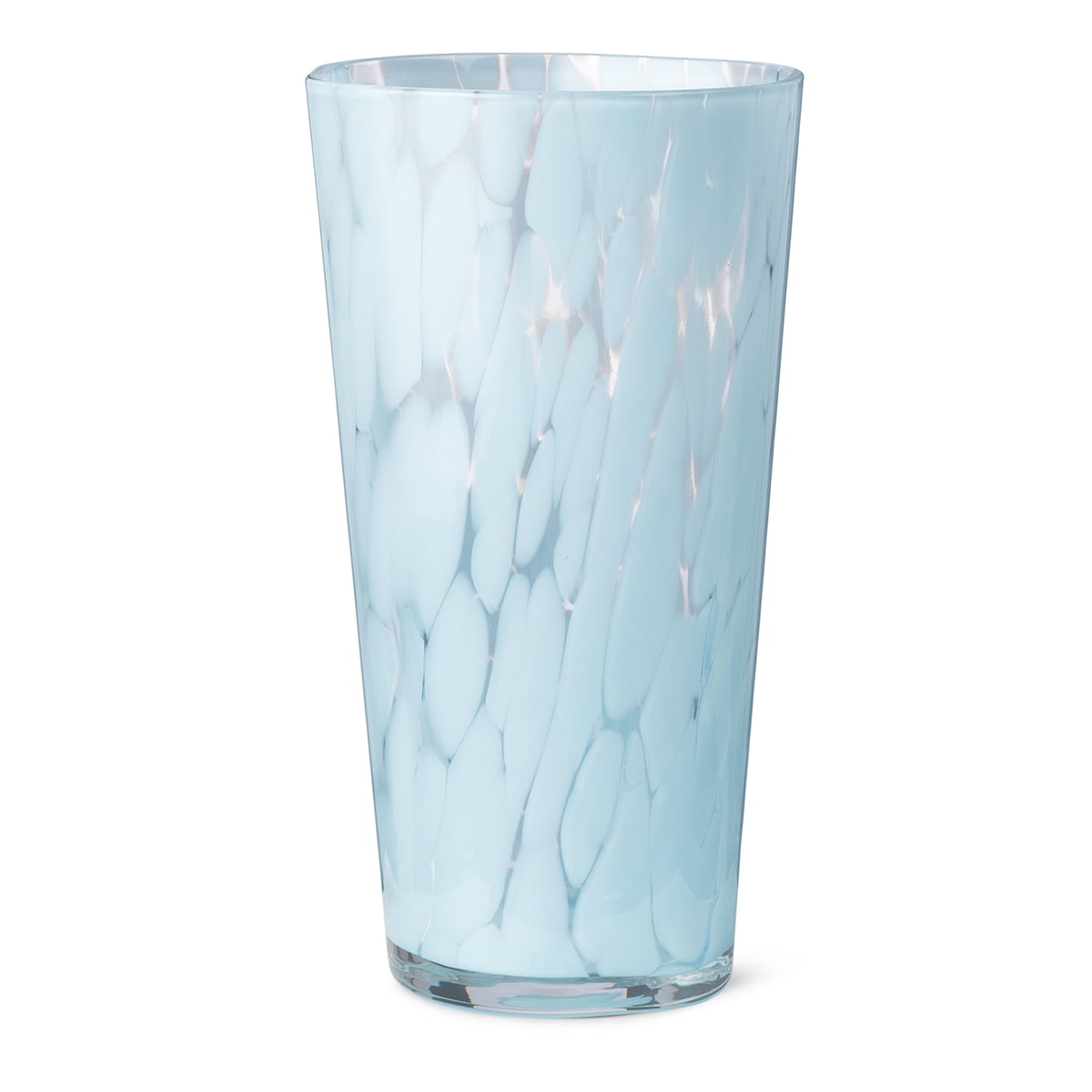 ferm LIVING - Casca Vase, Ø 12.5 x H 22 cm, pale blue