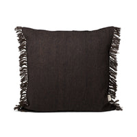 Thumbnail for ferm LIVING - Kelim Cushion Fringe, 80 x 80 cm, dark melange