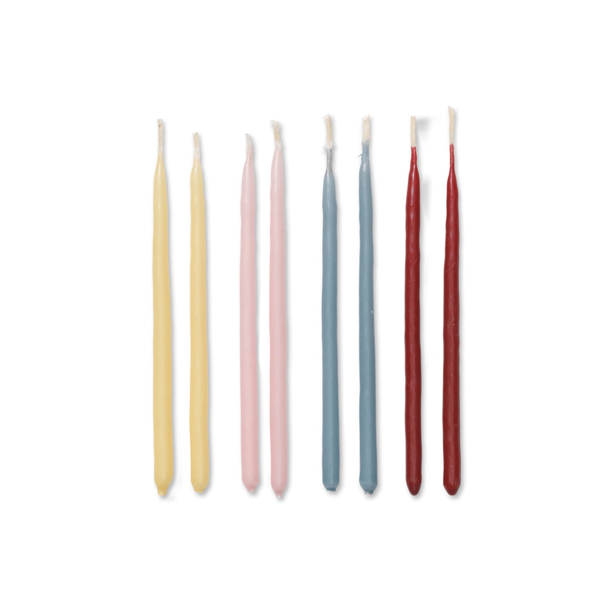 ferm LIVING - Miniature Kerzen, whimsical blend (24er-Set)