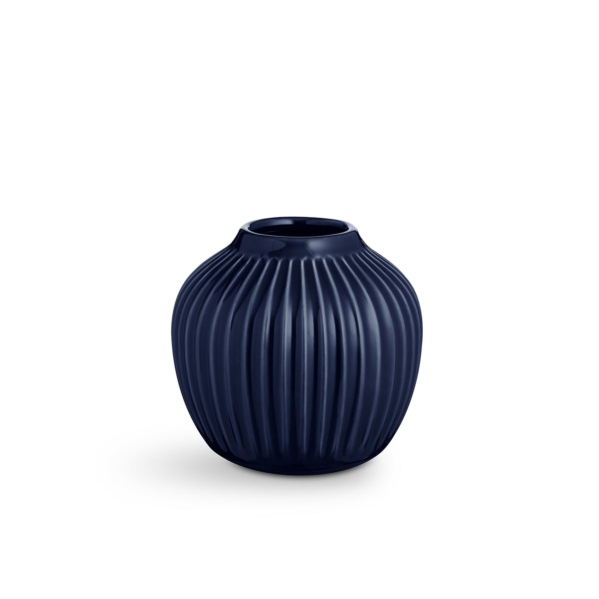 Kähler Design - Hammershøi Vase, H 13 cm / indigo im Sale