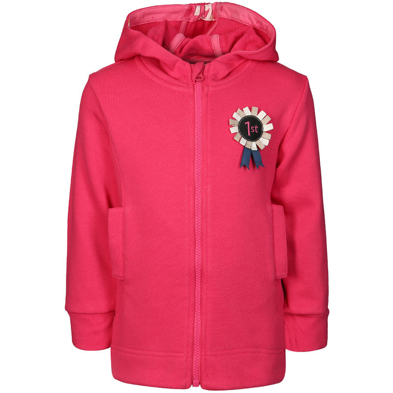 Sweatjacke MINI – SPARKLING PONY mit Kapuze in pink